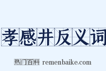 孝感井反义词是什么意思的图片